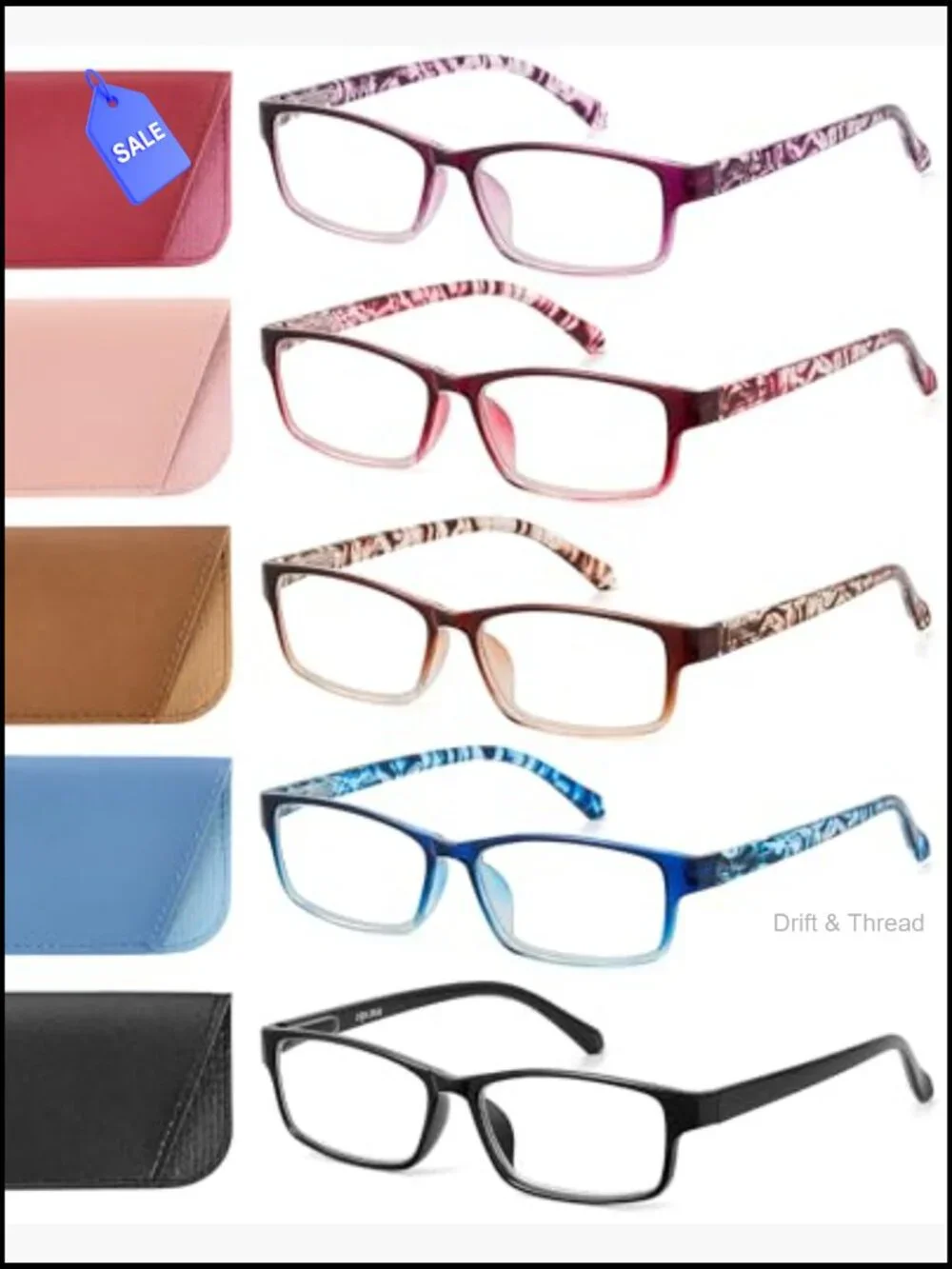 Reading Glasses for Small Face, Blue Light Blocking Readers Set